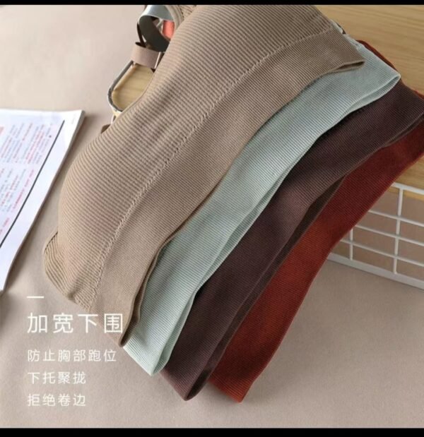 তিন পিসের কম্বো প্রিমিয়াম রিবড ডিজাইন ব্রা টপ