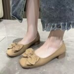 High Quality Womens shoes with soft sole and chunky heel - Image 9