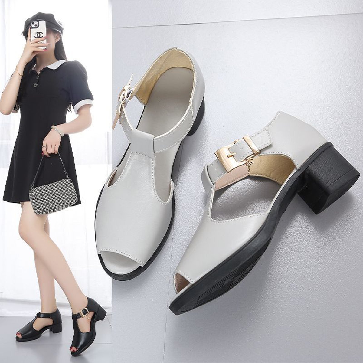 Untitled-1 Front open comfortable shoes - Image 1