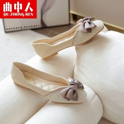 Women's gentle low-cut pumps , versatile soft-soled loafers